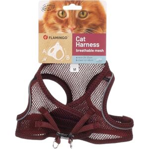 Flamingo Cat Harness Step&Go Berta Aubergine M 29-33cm 42-46cm Flamingo Cat Harness Step&Go Berta Aubergine M 29-33cm 42-46cm