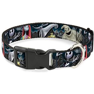 Buckle-Down Plastic Clip Collar Nightmare Before Christmas 4-Character Group/Cemetery Scene 1" Wide Fits 9-15" Neck Small Buckle-Down Plastic Clip Collar Nightmare Before Christmas 4-Character Group/Cemetery Scene 1" Wide Fits 9-15" Neck Small