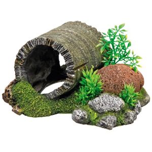 Nobby Wood Tunnel with Plants Aquarium Ornaments, 18.5 x 15.5 x 9 cm Nobby Wood Tunnel with Plants Aquarium Ornaments, 18.5 x 15.5 x 9 cm