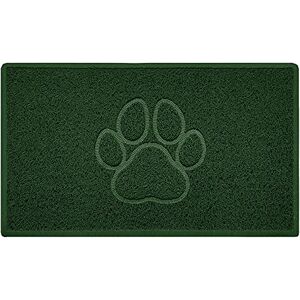 Nicoman PAW Shape Cat Litter Box Mat, Dog Food Feeding Tray Matt, Non-Slip, Easy Clean, Washable(75x44cm,Medium),GREEN Nicoman PAW Shape Cat Litter Box Mat, Dog Food Feeding Tray Matt, Non-Slip, Easy Clean, Washable(75x44cm,Medium),GREEN