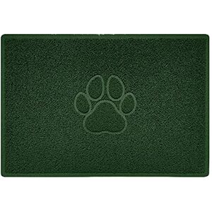 Nicoman PAW Shape Cat Litter Box Mat, Dog Food Feeding Tray Matt, Non-Slip, Easy Clean, Washable(90x60cm,Large),GREEN Nicoman PAW Shape Cat Litter Box Mat, Dog Food Feeding Tray Matt, Non-Slip, Easy Clean, Washable(90x60cm,Large),GREEN