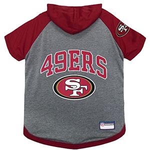 Pets First NFL San Francisco 49ers Dog & Cat Hoodie. NFL Licensed Pet Hoody Tee Shirt, X-Small, Red Pets First NFL San Francisco 49ers Dog & Cat Hoodie. NFL Licensed Pet Hoody Tee Shirt, X-Small, Red
