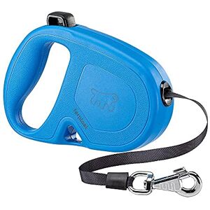 Ferplast FLIPPY ONE Extendable Dog Lead Practical Bag Holder Single Lock & Release Button Ergonomic Italian Design Tape Max 50 Kg 5m, Blue Ferplast FLIPPY ONE Extendable Dog Lead Practical Bag Holder Single Lock & Release Button Ergonomic Italian Design Tape Max 50 Kg 5m, Blue