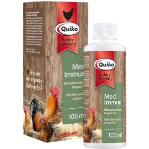 Quiko Hobby Farming Med Immune 100ml For chickens, quails & poultry With essential oils from natural oregano Rich in vitamins Harnesses the power of nature Quiko Hobby Farming Med Immune 100ml For chickens, quails & poultry With essential oils from natural oregano Rich in vitamins Harnesses the power of nature