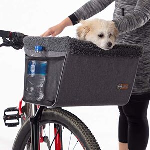 K&H Pet Products Universal Bike Pet Carrier for Travel, Cat and Dog Bicycle Baskets, Classy Gray Large 12 X 16 X 10 Inches K&H Pet Products Universal Bike Pet Carrier for Travel, Cat and Dog Bicycle Baskets, Classy Gray Large 12 X 16 X 10 Inches