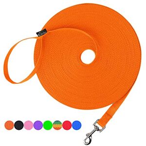 Kiss Dog/Puppy Obedience Recall Training Agility Lead 15ft 20ft 30ft 50ft 100ft Training Leash Great for Training, Play, Camping, or Backyard Orange 50ft Kiss Dog/Puppy Obedience Recall Training Agility Lead 15ft 20ft 30ft 50ft 100ft Training Leash Great for Training, Play, Camping, or Backyard Orange 50ft
