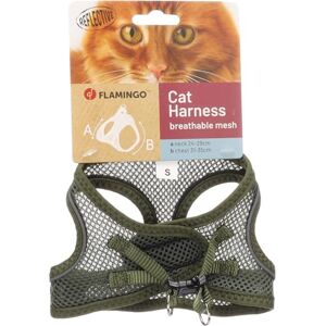 Flamingo Cat Harness Step&Go Berta Khaki S 24-29cm 31-35cm Flamingo Cat Harness Step&Go Berta Khaki S 24-29cm 31-35cm