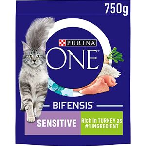 PURINA ONE Sensitive Turkey Dry Cat Food 750g (Pack of 4) PURINA ONE Sensitive Turkey Dry Cat Food 750g (Pack of 4)