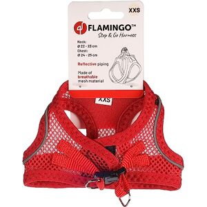 Flamingo Dog Harness Step&Go Bento Red XXS 22-23cm 24-25cm Flamingo Dog Harness Step&Go Bento Red XXS 22-23cm 24-25cm
