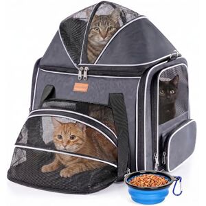 Morpilot Cat Carrier Top Expandable Cat Carrier Handbag, Extra Stable Dog Carrier, Breathable Mesh Fabric Bag for Pets Morpilot Cat Carrier Top Expandable Cat Carrier Handbag, Extra Stable Dog Carrier, Breathable Mesh Fabric Bag for Pets