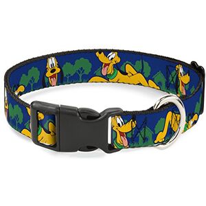Buckle Down Pluto 4-Poses/Landscape Plastic Clip Collar - Dog Collar Buckle Down Pluto 4-Poses/Landscape Plastic Clip Collar - Dog Collar