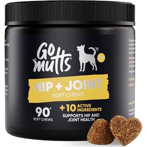 Go Mutts GOMUTTS Hip & Joint Care for Dogs (120 Soft Chews), Dog Hip and Joint Supplement with Glucosamine, Chondroitin & MSM Supports Joint Health & Mobility for All Dog Breeds Go Mutts GOMUTTS Hip & Joint Care for Dogs (120 Soft Chews), Dog Hip and Joint Supplement with Glucosamine, Chondroitin & MSM Supports Joint Health & Mobility for All Dog Breeds