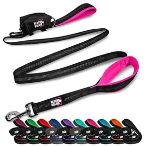 Rhino Dog Leash Heavy Duty Medium & Large Dogs 6ft Long Leashes Two Traffic Padded Comfort Handles for Safety Control Training Double Handle Reflective Lead (Pink) Rhino Dog Leash Heavy Duty Medium & Large Dogs 6ft Long Leashes Two Traffic Padded Comfort Handles for Safety Control Training Double Handle Reflective Lead (Pink)