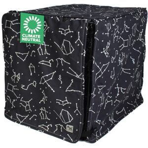 Molly Mutt Time After Time 48-inch Dog Crate Cover, Double Extra Large Kennel Cover Measures 48” x 30” x 33”, Two Panel Doors Roll Up, Made from 100% Cotton Durable, Breathable & Pre-shrunk Molly Mutt Time After Time 48-inch Dog Crate Cover, Double Extra Large Kennel Cover Measures 48” x 30” x 33”, Two Panel Doors Roll Up, Made from 100% Cotton Durable, Breathable & Pre-shrunk