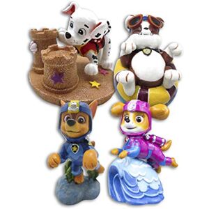 Penn-Plax Paw Patrol Aquarium Ornament Bundle – Includes Chase, Marshall, Rubble, and Skye – 4 Pieces – Mini Penn-Plax Paw Patrol Aquarium Ornament Bundle – Includes Chase, Marshall, Rubble, and Skye – 4 Pieces – Mini