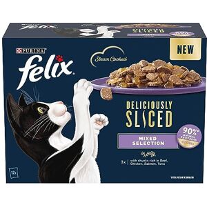 FELIX - Deliciously Sliced - Adult - 12x80g - Wet Cat Food FELIX - Deliciously Sliced - Adult - 12x80g - Wet Cat Food