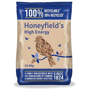 Honeyfield's Bird Food High Energy Seeds, High in Protein and Essential Vitamins, Great for Hanging Feeders, Bird Tables, and Ground Feeding, Bulk Bag (12.6kg) Honeyfield’s Honeyfield's Bird Food High Energy Seeds, High in Protein and Essential Vitamins, Great for Hanging Feeders, Bird Tables, and Ground Feeding, Bulk Bag (12.6kg) Honeyfield’s