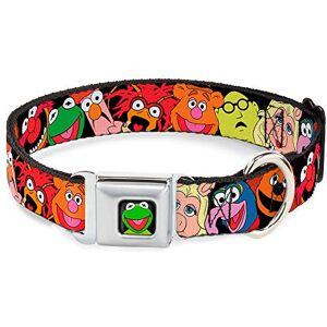 Buckle-Down Seatbelt Buckle Dog Collar Muppets Faces Black - Large - Dog Collar Buckle-Down Seatbelt Buckle Dog Collar Muppets Faces Black - Large - Dog Collar