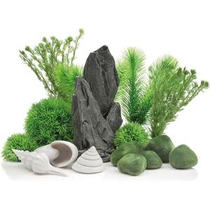biOrb Decor Set, Stone Garden Theme Grey Slate Sculpture, Plant & Sea Shell Ornaments for 30 L+ Aquariums, Easy-Insert Decoration Compatible with Fresh & Saltwater Tanks, Fish Tank Decorations, Green biOrb Decor Set, Stone Garden Theme Grey Slate Sculpture, Plant & Sea Shell Ornaments for 30 L+ Aquariums, Easy-Insert Decoration Compatible with Fresh & Saltwater Tanks, Fish Tank Decorations, Green