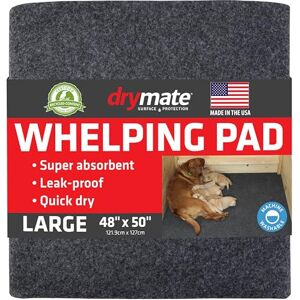 Drymate Whelping Box Liner Mat 48" x 50" - Machine Washable, Reusable & Absorbent Dog Whelping Pad - Can be Cut to Fit - USA Made Drymate Whelping Box Liner Mat 48" x 50" - Machine Washable, Reusable & Absorbent Dog Whelping Pad - Can be Cut to Fit - USA Made