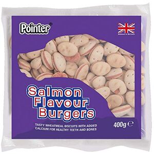 Fold Hill Pointer Salmon Flavoured Burger Dog Treats, Oven Baked Dog Biscuits with Added Calcium, Perfect for Healthy Teeth and Bones, Fish, (6 x 400g) 2.4kg Fold Hill Pointer Salmon Flavoured Burger Dog Treats, Oven Baked Dog Biscuits with Added Calcium, Perfect for Healthy Teeth and Bones, Fish, (6 x 400g) 2.4kg