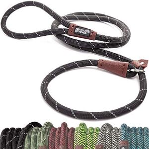 Friends Forever Extremely Durable Dog Rope Leash, Premium Quality Mountain Climbing Rope Lead, Strong, Sturdy Comfortable Leash Supports The Strongest Pulling Large Medium Dogs 6 feet, Black Friends Forever Extremely Durable Dog Rope Leash, Premium Quality Mountain Climbing Rope Lead, Strong, Sturdy Comfortable Leash Supports The Strongest Pulling Large Medium Dogs 6 feet, Black