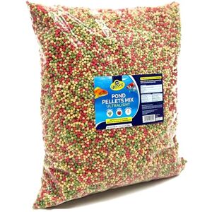 HERONS Pond Pellets Mix Ultralight 15L Floating Pellets for Koi, Carp and Coldwater Fish Immune System Boost With Spirulina and Paprika Complete Feed for Pond Fish 1.6 KG HERONS Pond Pellets Mix Ultralight 15L Floating Pellets for Koi, Carp and Coldwater Fish Immune System Boost With Spirulina and Paprika Complete Feed for Pond Fish 1.6 KG