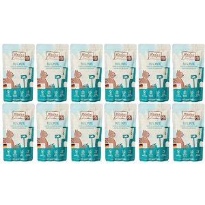 MjAMjAM premium wet food for cats Quetschie pure meat enjoyment good pure turkey, pack of 12 (12 x 125 g), grain-free with extra meat MjAMjAM premium wet food for cats Quetschie pure meat enjoyment good pure turkey, pack of 12 (12 x 125 g), grain-free with extra meat