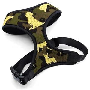 MORSO ® Air Mesh Breathable Harness for Small Medium Dogs Army Green Size S MORSO ® Air Mesh Breathable Harness for Small Medium Dogs Army Green Size S