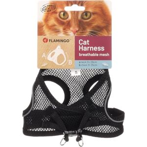 Flamingo Cat Harness Step&Go Berta Black S 24-29cm 31-35cm Flamingo Cat Harness Step&Go Berta Black S 24-29cm 31-35cm