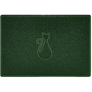 Nicoman CAT Shape Cat Litter Box Mat, Dog Food Feeding Tray Matt, Non-Slip, Easy Clean, Washable(90x60cm,Large),GREEN Nicoman CAT Shape Cat Litter Box Mat, Dog Food Feeding Tray Matt, Non-Slip, Easy Clean, Washable(90x60cm,Large),GREEN