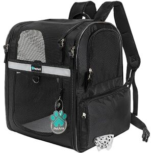 PetAmi Dog Backpack Carrier for Small Large Cat, Pet, Puppies, Ventilated Pet Hiking Backpack Travel Bag, Airline Approved Cat Backpack Carrier, Safety Back Support, Camping Biking, Max 18 lbs, Black PetAmi Dog Backpack Carrier for Small Large Cat, Pet, Puppies, Ventilated Pet Hiking Backpack Travel Bag, Airline Approved Cat Backpack Carrier, Safety Back Support, Camping Biking, Max 18 lbs, Black