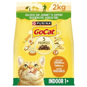 Go-Cat Indoor Adult Dry Cat Food Chicken 2kg (Pack of 4) Go-Cat Indoor Adult Dry Cat Food Chicken 2kg (Pack of 4)