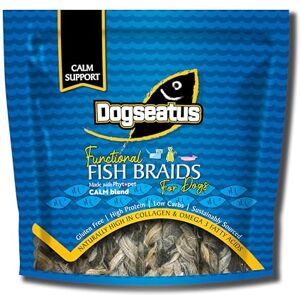 Pet Natural Dogseatus Fish Skin Braids Calming with Valerian, Skullcap & Passiflora 100% Natural, Omega 3 & Collagen Rich Chews Long-Lasting Rawhide Alternative 500g Pet Natural Dogseatus Fish Skin Braids Calming with Valerian, Skullcap & Passiflora 100% Natural, Omega 3 & Collagen Rich Chews Long-Lasting Rawhide Alternative 500g