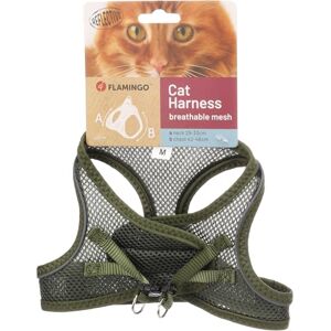 Flamingo Cat Harness Step&Go Berta Khaki M 29-33cm 42-46cm Flamingo Cat Harness Step&Go Berta Khaki M 29-33cm 42-46cm