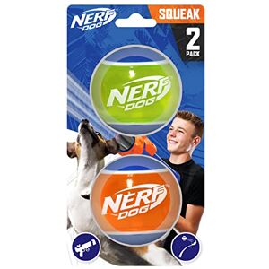 Nerf Dog Rubber Tennis Ball Dog Toys with Interactive Squeaker, Lightweight, Durable and Water Resistant, 2 Inches, for Small/Medium/Large Breeds, Two Pack, Mixed Colors 2Count(Pack of 1) Nerf Dog Rubber Tennis Ball Dog Toys with Interactive Squeaker, Lightweight, Durable and Water Resistant, 2 Inches, for Small/Medium/Large Breeds, Two Pack, Mixed Colors 2Count(Pack of 1)