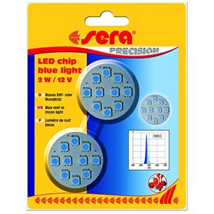 sera LED Chip Blue Light 2 W / 12 V Pack of 2 Silver sera LED Chip Blue Light 2 W / 12 V Pack of 2 Silver