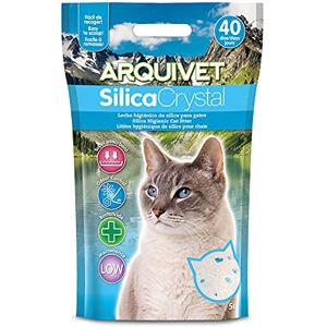 Arquivet Silica Crystal Cat Litter Pack of 6 5L Hygienic Cat Bed for Cats, Fats, Absorbent Capacity, Helps Eliminate Odors and Bacteria Arquivet Silica Crystal Cat Litter Pack of 6 5L Hygienic Cat Bed for Cats, Fats, Absorbent Capacity, Helps Eliminate Odors and Bacteria