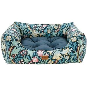 Rosewood x Morris & Co. Golden Lily Square Dog Bed, Large – Luxury Reversible Pet Bed with Iconic William Morris Floral Print, Soft Washable Cushion, Padded Sides – Stylish Heritage Design Rosewood x Morris & Co. Golden Lily Square Dog Bed, Large – Luxury Reversible Pet Bed with Iconic William Morris Floral Print, Soft Washable Cushion, Padded Sides – Stylish Heritage Design