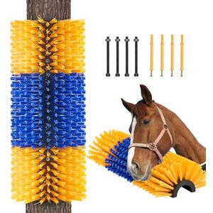 VEVOR Livestock Scratching Brush, Horse Brush with 2 Screws, 17.1 x 7.5 in Cow Scratcher, for Back Itch Relief & Keep Cleaning, Grooming & Scratching for Horse, Pig, Cattle Supplies VEVOR Livestock Scratching Brush, Horse Brush with 2 Screws, 17.1 x 7.5 in Cow Scratcher, for Back Itch Relief & Keep Cleaning, Grooming & Scratching for Horse, Pig, Cattle Supplies