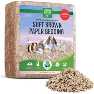 SMALL PET SELECT Brown Natural Paper Bedding, Soft Animal Bedding with Odor Control for Guinea Pig, Rabbit, Hamster, or Bunny, Cage Accessories, Made in the USA, 56L SMALL PET SELECT Brown Natural Paper Bedding, Soft Animal Bedding with Odor Control for Guinea Pig, Rabbit, Hamster, or Bunny, Cage Accessories, Made in the USA, 56L