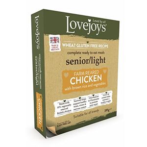 Lovejoys Complete Wet Senior Light Dog Food Chicken Rice and Vegetables, 395 g
