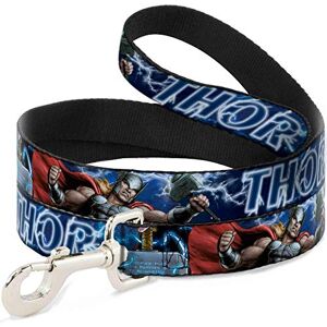 Buckle-Down Dog Leash Avengers Thor Hammer Action Pose Galaxy Blues White 6 Feet Long 0.5 Inch Wide (DL-6FT-WTH023-N) Buckle-Down Dog Leash Avengers Thor Hammer Action Pose Galaxy Blues White 6 Feet Long 0.5 Inch Wide (DL-6FT-WTH023-N)