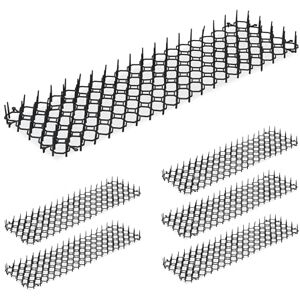 Relaxdays Anti Cat Spike Mat, Set of 6, Fox Deterrent, Protection for Garden Beds, Animal Repellent, Plastic, Black, 3 x 49 x 14 cm Relaxdays Anti Cat Spike Mat, Set of 6, Fox Deterrent, Protection for Garden Beds, Animal Repellent, Plastic, Black, 3 x 49 x 14 cm