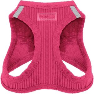 Best Pet Supplies Voyager Step-In Plush Dog Harness by Step In Vest Harness for Small and Medium Dogs, Soft Plush, Fuchsia Corduroy, size L Chest: 18 20.5 Best Pet Supplies Voyager Step-In Plush Dog Harness by Step In Vest Harness for Small and Medium Dogs, Soft Plush, Fuchsia Corduroy, size L Chest: 18 20.5