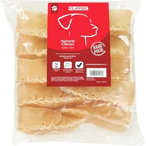 CLASSIC Pet Products Rawhide Laced Shoe for Dogs, 200 mm, Pack of 10 CLASSIC Pet Products Rawhide Laced Shoe for Dogs, 200 mm, Pack of 10