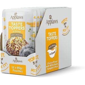 Applaws 100% Natural Wet Dog Food Pouch, Grain Free Chicken with Vegetables in Gravy 85g (12 x 85g Pouches) Applaws 100% Natural Wet Dog Food Pouch, Grain Free Chicken with Vegetables in Gravy 85g (12 x 85g Pouches)