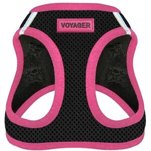 Best Pet Supplies Voyager Step-in Air Dog Harness All Weather Mesh Step in Vest Harness for Small and Medium Dogs by Pink Trim, S Best Pet Supplies Voyager Step-in Air Dog Harness All Weather Mesh Step in Vest Harness for Small and Medium Dogs by Pink Trim, S