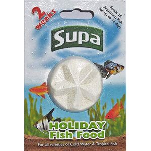 Supa Aquarium Holiday Fish Food, 14 Days, Pack of 6, Easy To Use, Slow Releasing Food Block For Feeding Cold Water & Tropical Aquarium Fish Supa Aquarium Holiday Fish Food, 14 Days, Pack of 6, Easy To Use, Slow Releasing Food Block For Feeding Cold Water & Tropical Aquarium Fish