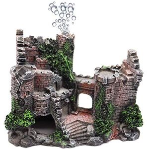 Besimple Aquarium Ornament Aquarium Decoration Stone Castle Resin Hide House Fish Tank Aquarium Accessories for Small Shrimp Turtle Fish Tank Accessories Besimple Aquarium Ornament Aquarium Decoration Stone Castle Resin Hide House Fish Tank Aquarium Accessories for Small Shrimp Turtle Fish Tank Accessories